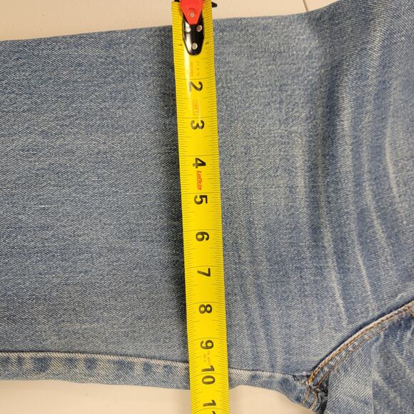 70s Vintage High Waist Wide Leg Chic Jeans 24 - Picture 10 of 11